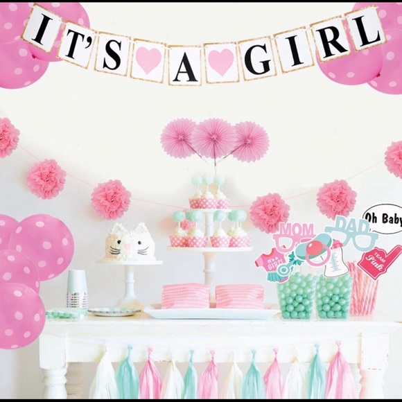 Simplejoyz Party Supplies Its A Girl Baby Shower Decorations